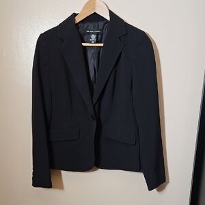 New York & Company Black Blazer Tailored Suit Jacket